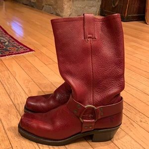 Frye Red Leather Boots